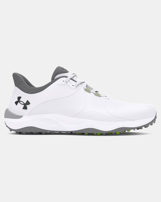 Men's UA Drive Pro Spikeless Wide Golf Shoes, White, pdpMainDesktop image number 0